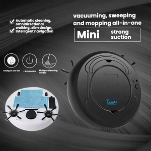 <span class=keywords><strong>Robot</strong></span> <span class=keywords><strong>Aspirateur</strong></span> Intelligent 3-en-1 Portable à Chargement USB Nettoyeur de Sols Automatique Autonomie de 80 Minutes Approvisionnement Économique - Product Image 3