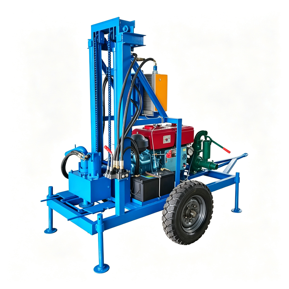Well Water Model Robust 150m Water Well Drilling Equipment for Construction Site Water ...