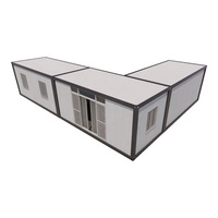 Maison conteneur de luxe préfabriquée en kit de 20, 30 et 40 pieds avec fenêtres françaises, chambre et atelier, prix abordable pour la Malaisie