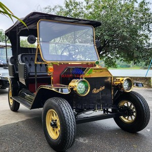 Autobús Turístico Eléctrico Vintage con Asientos de Cuero, Volante a la Izquierda y Chasis de Acero de Alta Resistencia para Lugares Turísticos - Product Image 6