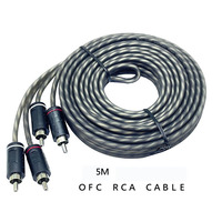 Tembaga profesional Audio, kabel Video untuk Speaker Mobil Subwoofer Amplifier kawat Audio kabel Audio mobil 8 Gauge Amp Kit kabel