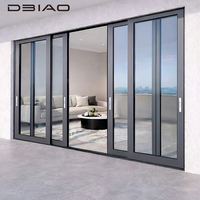 Porte coulissante professionnelle moderne en aluminium, double vitrage, verre trempé, roulettes super silencieuses, écran pliant, salon, jardin