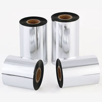 Cinta de Cera para Impresión por Transferencia Térmica de 110 mm x 300 m, Compatible con Impresoras de Etiquetas, Venta al por Mayor