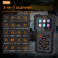 T400 Scanner de diagnostic automobile 3-en-1 OBDII avec détection d'injecteurs et sortie de signal – Outil de diagnostic de pannes de voiture