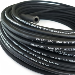 Manguera Hidráulica <span class=keywords><strong>Flexible</strong></span> SAE 100 R2 de 3/4", 1" y 1.25" con Doble Trenzado de Alambre de Acero, Alta Presión 215 Bar, para Drenaje de Petróleo - Product Image 4