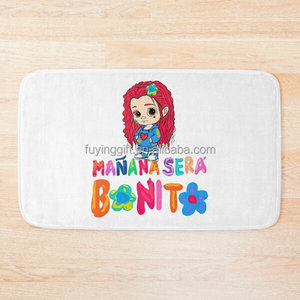 Alfombra de baño personalizada Manana Sera Bonito <span class=keywords><strong>Karol</strong></span> <span class=keywords><strong>G</strong></span>, alfombrilla de baño antideslizante de secado rápido, alfombrillas de baño superabsorbentes, alfombrillas de baño lavables - Product Image 3