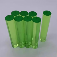 Tige en acrylique coloré personnalisé de haute qualité haute translucide éclairage LED couleur PMMA tige ronde en plastique acrylique coloré
