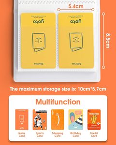 Porte-cartes professionnel avec 40 pochettes compatible avec le classeur de cartes étanche <span class=keywords><strong>YOTO</strong></span> PP, porte-cartes <span class=keywords><strong>Yoto</strong></span>, orange - Product Image 3