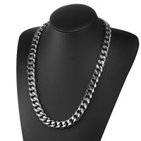 CG001 Acier Inoxydable 8mm Miami Cubain Chaîne Collier 10mm Collana Con Catena Cubana Miami Da 8mm in Acciaio Inossidabile