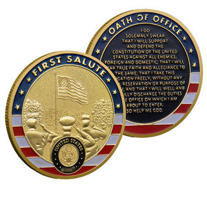 Moneta Commemorativa in Metallo Intagliato su Due Lati, Tema '<span class=keywords><strong>Giuramento</strong></span> di Ufficio', Moneta Souvenir da Collezione 'Prima Saluto' - Product Image 1