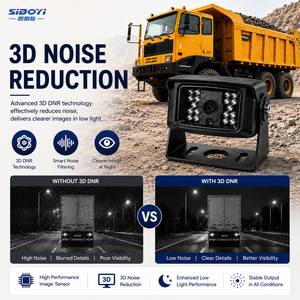 מצלמת מחפר IP68 1080P AHD 110 זווית רחבה עם ראיית לילה אינפרא אדום, מצלמת רוורס/גיבוי לציוד בנייה כבד וכרייה - Product Image 4