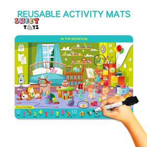 Trẻ Em Mầm Non Học Tập Hoạt Động Cuốn Sách Món Quà Đầu Giáo Dục Hoạt Động Tìm Kiếm Và Tìm Thấy Giáo Dục Bộ Trò Chơi Đồ Chơi Cho Trẻ Em - Product Image 5