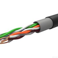 Câble Réseau Extérieur Cat5e 4 Paires 8 Fils Cuivre Nu Massif UTP 250MHz 1Gbps Gigabit HDPE 305m 1000ft Câblage CCTV TIA 568