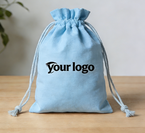 Recyclable Organic <b>Small</b> Canvas Rope Handle <b>Drawstring</b> <b>Bags</b> with Shoulder Strap 4x6 Inch for Food & Seed Storage - Product Image 4
