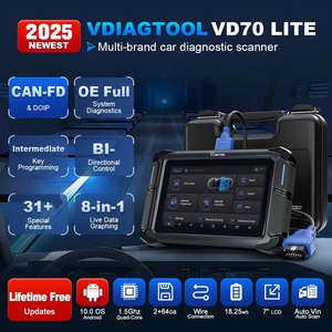 EE. UU. Almacén VD70Lite Todo en uno Herramienta de escaneo de diagnóstico <span class=keywords><strong>OBD2</strong></span> Lector de código Máquina de programación de llaves de coche Programador de llaves automático - Product Image 2