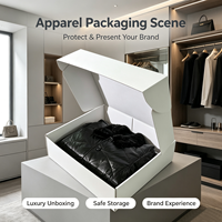 Boîtes d'expédition en carton ondulé personnalisées avec gaufrage et doublure en éponge – Emballage écologique et recyclable pour chaussettes en fourrure avec fermeture magnétique haut de gamme