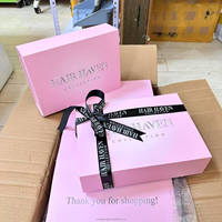 Cajas de Papel Rosa con Logotipo Personalizado al por Mayor, Cajas de Papel Corrugado para Cosméticos y Caja de Envío