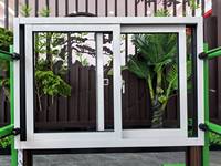 Sanft Gleitendes Design Einfacher Stil Hurrikan-Beständiges Fenster Schalldichtes Doppelverglastes Aluminium-Schiebefenster