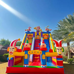Nouvelle conception de château <span class=keywords><strong>gonflable</strong></span> clown, <span class=keywords><strong>toboggan</strong></span> <span class=keywords><strong>gonflable</strong></span> extérieur sec, <span class=keywords><strong>toboggan</strong></span> <span class=keywords><strong>gonflable</strong></span> coloré pour enfants - Product Image 1