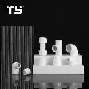 कारखाने प्लास्टिक UPVC SCH40 पाइप फिटिंग पीवीसी <span class=keywords><strong>3</strong></span> तीन रास्ता कोहनी - Product Image 2