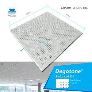 Plaques <span class=keywords><strong>de</strong></span> plâtre perforées pour plafond 600x600mm, taille standard, résistantes à l'humidité, plaques <span class=keywords><strong>de</strong></span> plâtre acoustiques, Malaisie, trous carrés <span class=keywords><strong>de</strong></span> 12x12mm - Product Image 6