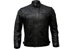 2025 Custom Logo Genuine <b>Leather</b> <b>Jacket</b> for Men <b>Long</b> Sleeve Slim Fit Patchwork Design Winter Fashion OEM Customizable - Product Image 2
