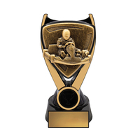 Trophée en résine à double piston Weivista, gravure personnalisée du logo et du texte, fabricant de récompenses