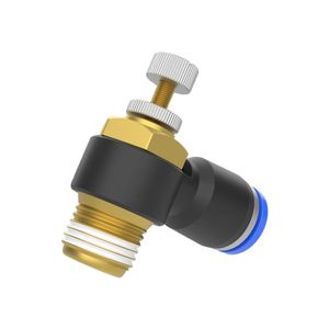 Connettore Rapido Interruttore di Velocità Cilindro Pneumatico Regolabile M5 Nuova Condizione Valvola a Farfalla in Rame Raccordo Pneumatico -5~60C - Product Image 1