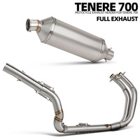 Sistema de escape para Yamaha T7 T700 XTZ690 Tenere 700 19-26, colector de escape alto para motocicleta, silenciador Project Rally Raid