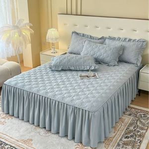 Protector <span class=keywords><strong>de</strong></span> Colchón y Sábana Ajustable <span class=keywords><strong>de</strong></span> Invierno, Grueso, Ecológico, 300 Hilos, Antipolvo, con Funda <span class=keywords><strong>de</strong></span> Almohada - Product Image 2