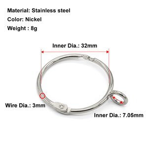 Rustproof Stainless Steel <b>Curtain</b> Ring with Eyelet Smooth Sliding Drapery Ring <b>for</b> Hotel - Product Image 3