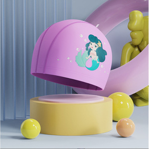 Gorro de natación para niños, tela de PU con dibujos animados, impermeable, para niños y adolescentes que aprenden a nadar - Product Image 3