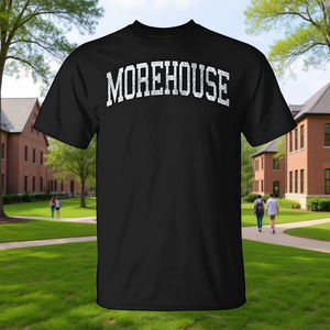 Camiseta deportiva vintage Morehouse negra para hombre, talla M - Product Image 3