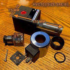 Yxchk thủy lực solenoid Selector diverter van cho Directional spool điều khiển lưu lượng (SAE 6 12V DC 21mpa áp lực) - Product Image 2