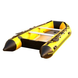 Bote Inflable de PVC Reforzado con Fondo Rígido de Aluminio <span class=keywords><strong>para</strong></span> 6 Personas, Balsa de Rescate - Product Image 5