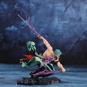 <span class=keywords><strong>Figurine</strong></span> d'action <span class=keywords><strong>Roronoa</strong></span> Zoro H25cm en PVC, objet de collection pour les fans, décoration de bureau à domicile, cadeau parfait pour les amateurs d'anime - Product Image 3
