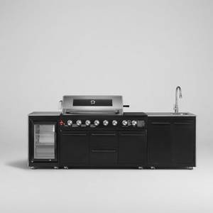 BBQ Outdoor Full <b>Set</b> With Rotisserie BBQ Fridge CE Certified C11-2 Powerful Performance 108 000 BTU 6 Stainless Steel Burners Du - Product Image 3