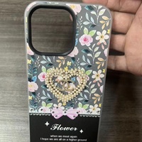 Coque de téléphone PC Cœur Diamant pour iPhone 18 17 16 15 14 13 12 11, Housse Arrière Fille pour Samsung A57 A55 A53 A52 A50 A36 A32 A23