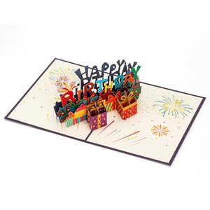 <span class=keywords><strong>Carte</strong></span> de vœux en papier 3D pop-up pour <span class=keywords><strong>anniversaire</strong></span>, 15x20cm, estampage dorée, cadeaux pour femmes, hommes, épouse, filles, petite <span class=keywords><strong>amie</strong></span>, message 'Joyeux <span class=keywords><strong>anniversaire</strong></span>' - Product Image 3