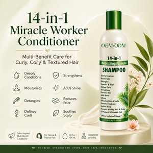 Wholesale 14 in 1 Nourishing Formula <b>Shampoo</b> for Natural and Relaxed Hair Deep <b>Moisturizing</b> Detangling Cleanser 474ml - Product Image 6