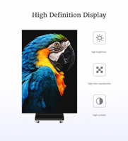 Afficheur LED mobile double face à trois volets Jode P2 P2.5, affichage numérique couleur pleine pour publicité intérieure