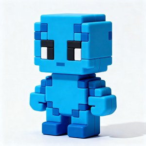 Figura de PVC personalizada estilo <span class=keywords><strong>pixel</strong></span> <span class=keywords><strong>art</strong></span> 3D, modelo de personaje decorativo - Product Image 3