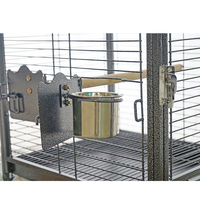 Cages pour chats et oiseaux en fil d'acier massif de luxe, avec roulettes, plateau en plastique, écologiques, pour intérieur, extérieur et voyage, vente en gros
