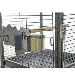 En iyi fiyat ferforje akrilik büyük kuş kafesi katlanır kuş yetiştiriciliği asılı düğün için akrilik ispinozları içeren standı - Product Image 6