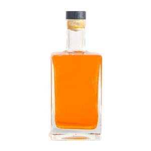 Bouteille en verre vide de 700 ml, 750 ml, <span class=keywords><strong>5</strong></span> litres pour brandy, gin, rhum, tequila, vodka, whisky, avec bouchon en liège et pulvérisateur vert carré - Product Image 2