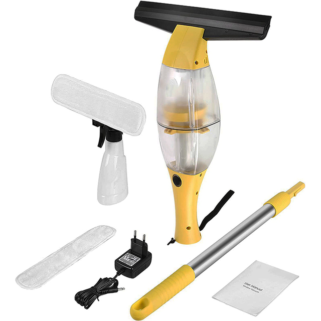 Portable Cordless Electric Window Vacuum Water Cleaner