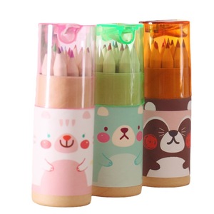 Matite Colorate per Studenti con 12 <span class=keywords><strong>Colori</strong></span>, Astuccio con Temperino, Articoli di Cancelleria per l'Apprendimento - Product Image 2