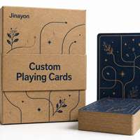 Jeu de cartes personnalisé en papier kraft pour cadeaux de bienvenue, événements d'équipe, reconnaissance d'entreprise