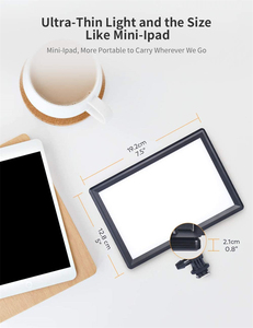 Kit de fotografía de luz suave LED de alta calidad regulable 3300K-5600K luz clave para teléfono YouTube Video y transmisión en vivo - Product Image 2