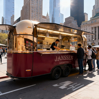 Nouvelle conception de camion de nourriture shawarma, camion de crème glacée, tacos, frites, pommes de terre au four, cuisine mobile, remorque de nourriture à vendre au Canada